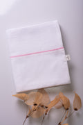 Toalha Fralda Branca Rosa Liso
