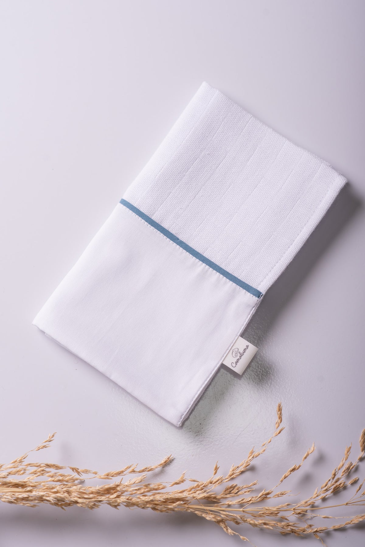 Babinha Branca Azul Liso